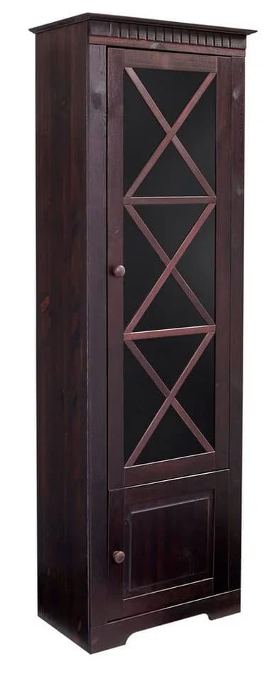 Vitrine OTTO HOME Lisa Braun Massivholz Glastürfront - Bild 2