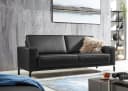 HOME AFFAIRE Apiro 2-Sitzer Sofa Schwarz Dickleder Bild 2