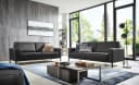 HOME AFFAIRE Apiro 2-Sitzer Sofa Schwarz Dickleder Bild 3