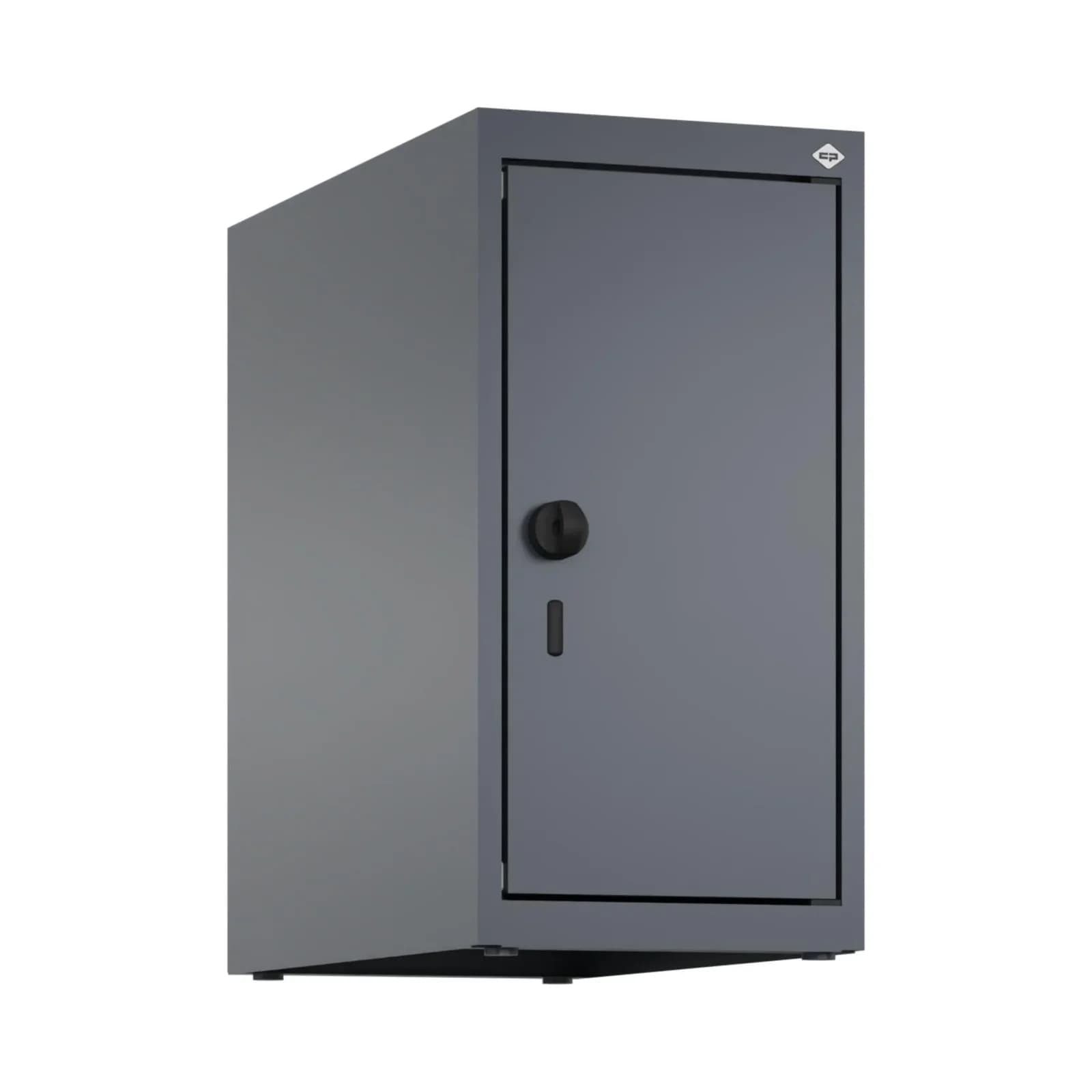 C+P Aufsatzschrank Classic PLUS Stahl Anthrazitgrau mit Sicherheits-Drehriegel