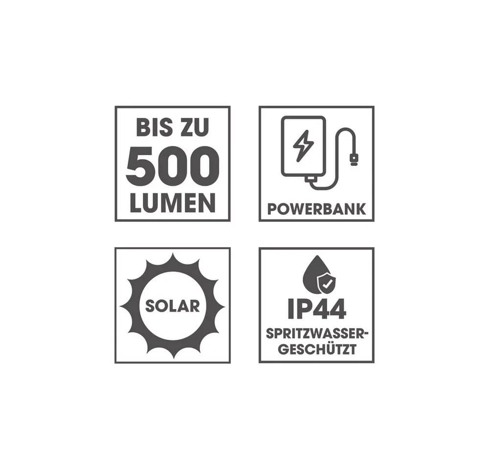EASYmaxx Arbeitsleuchte LED COB Akku Solar USB-C - Bild 5