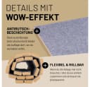 Lumaland Hockerauflage Bambus praktische Ablage 54x50x1 cm Bild 5
