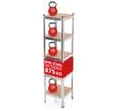 EASYmaxx Schwerlastregal Silber 5 verstellbare Ebenen 2in1 Bild 2