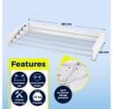 EASYmaxx Wandwäschetrockner Edelstahl Klappbar Platzsparend Bild 5