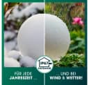 EASYmaxx LED Solarleuchte 2er-Set LED Solarleuchte mit Farbwechsel, Deko Gartenleuchte mit LED, Tageslichtsensor In & Outdoor, Kugel 30 cm Bild 4