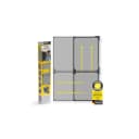 EASYmaxx Moskitonetz Magic Fit Anthrazit Teleskop-Schwingtür Bild 1