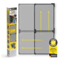 EASYmaxx Moskitonetz Magic Fit Anthrazit Teleskop-Schwingtür Bild 3