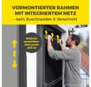 EASYmaxx Moskitonetz Magic Fit Anthrazit Teleskop-Schwingtür Bild 4