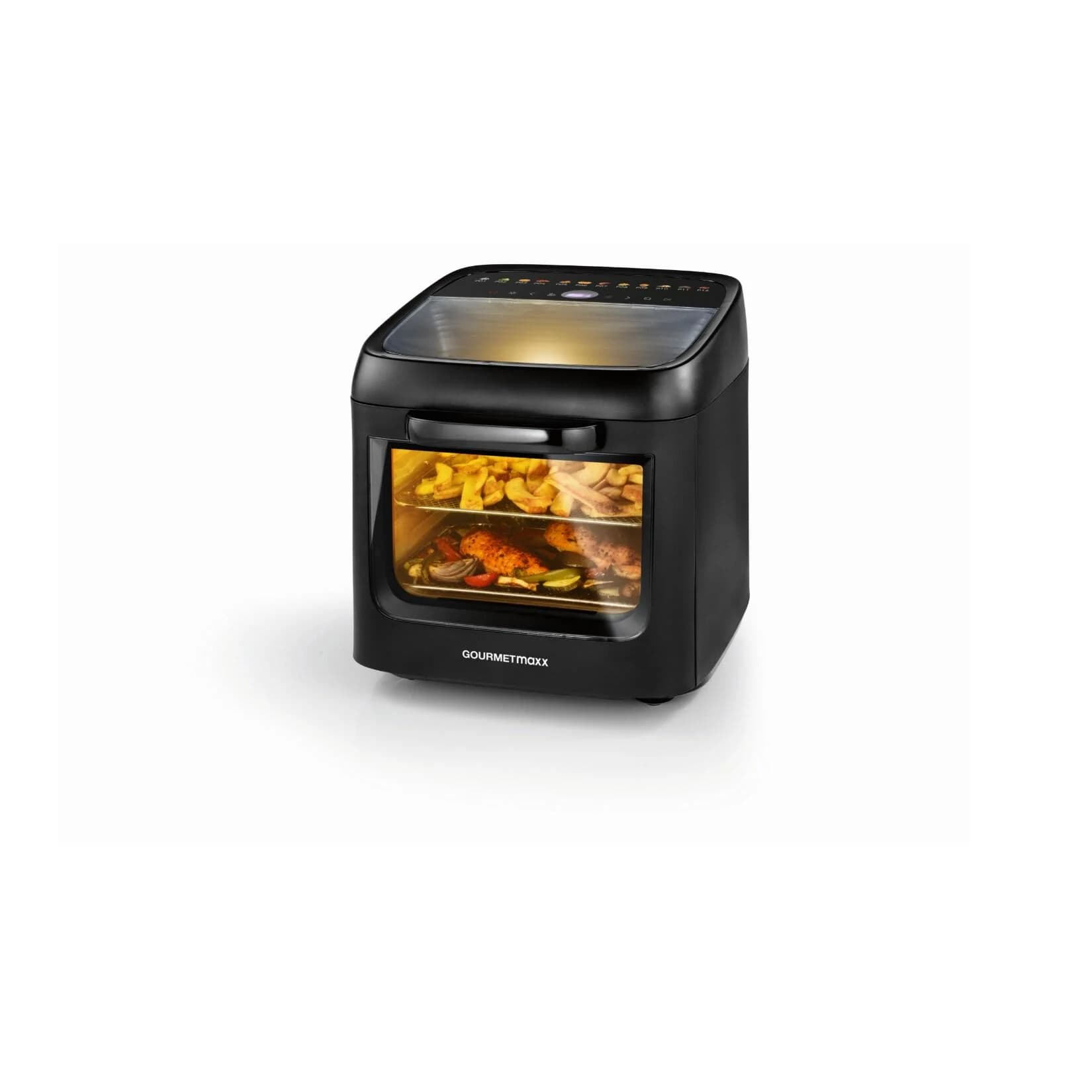 Gourmetmaxx Heißluft-Ofen Schwarz 1800W