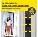 EASYmaxx Moskitonetz Schwarz Magic Klick Insektenschutzvorhang Bild 1