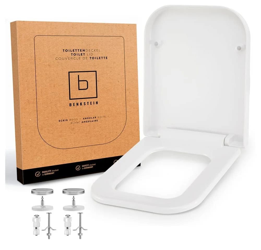 Benkstein WC-Sitz Duroplast eckig weiß Soft-Close - Bild 2