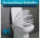 Benkstein WC-Sitz Duroplast eckig weiß Soft-Close Bild 5