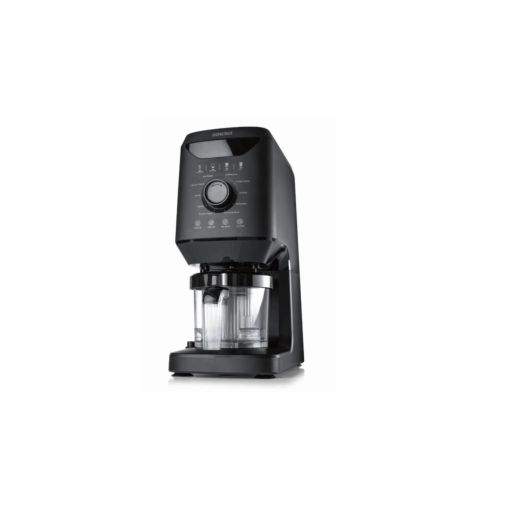 GourmetMaxx Eismaschine 800W Schwarz 2x 500ml