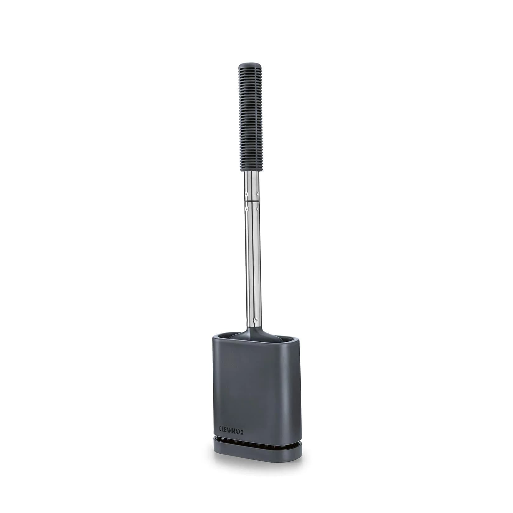 CLEANmaxx WC-Bürste Flach mit Halterung Grau
