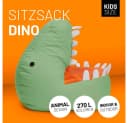 Lumaland Sitzsack Kinder Dino Kissen Pastellgrün Pflegeleicht Bild 1