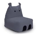 Lumaland Sitzsack Kinder Hippo Grau Pflegeleicht Bild 2