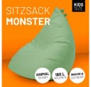 Lumaland Sitzsack Kinder Monster 80x80x70 cm Weich Polster Bild 1