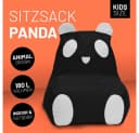 Lumaland Sitzsack Kinder Panda 75x65x65 cm Bild 1