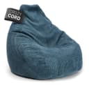 Lumaland Sitzsack GIANT Cord Dunkelblau mit Stabiler Lehne Bild 1