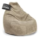 Lumaland Sitzsack GIANT Cord Beige mit stabiler Lehne Bild 1