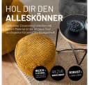 Lumaland Sitzsack-Hocker Pouf rund Cord 50l senfgelb Bild 3