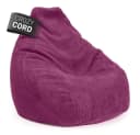 Lumaland Sitzsack Gaming-Sitzsack Cord 350l Weinrot Bild 1