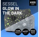 Lumaland Sitzsack Kids Size Glow in the Dark Sternen-Design Bild 1