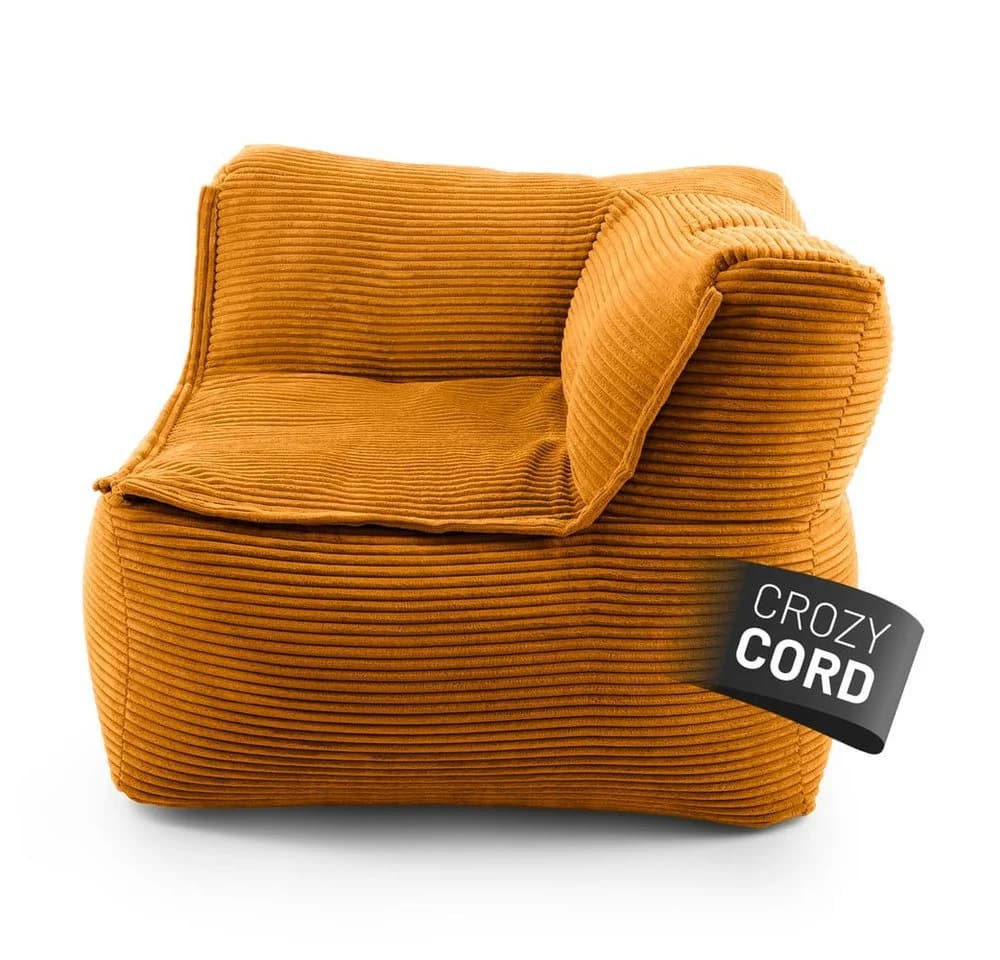 Lumaland Sitzsack Sofa Modular Cord Ecke rechts Gelb - Bild 2