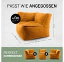 Lumaland Sitzsack Sofa Modular Cord Ecke rechts Gelb Bild 3