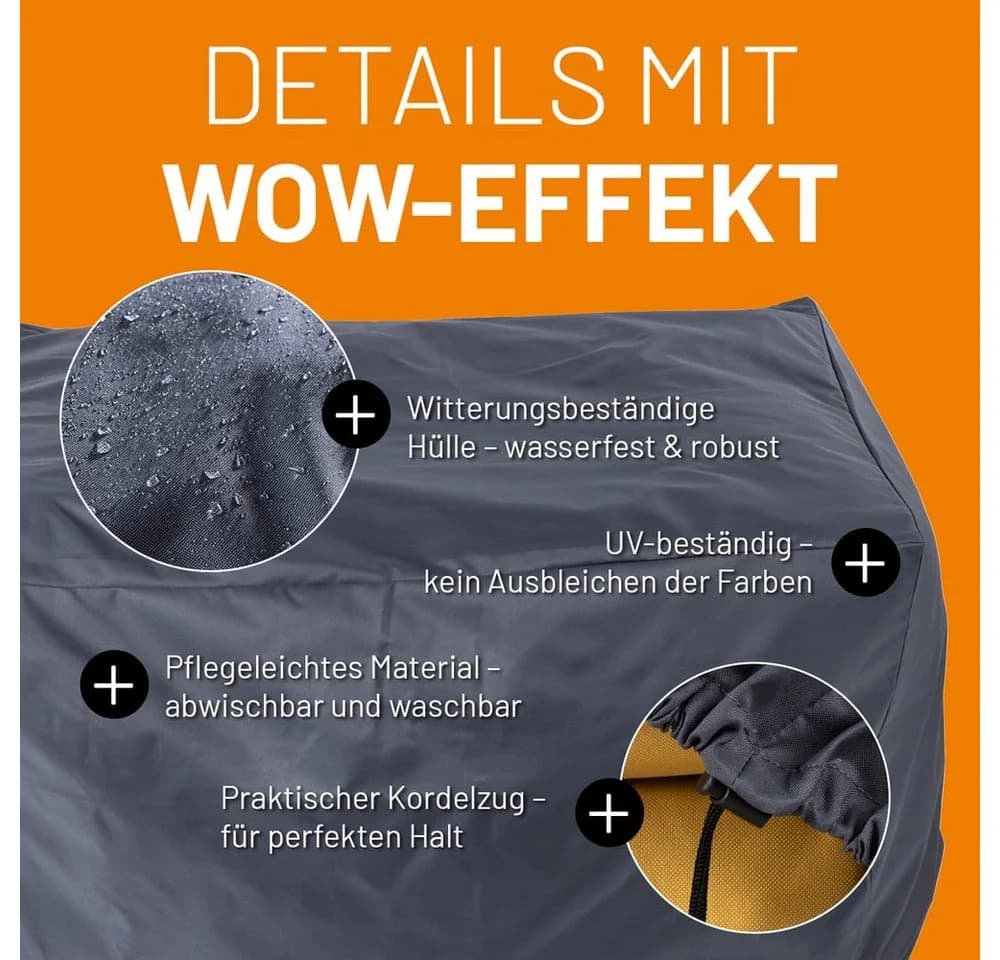 Lumaland Abdeckhaube Grau für Modulare Sessel - Bild 4