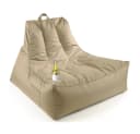 Lumaland Sitzsack Lounge In-& Outdoor 380l Beige mit Flaschenhalter Bild 2
