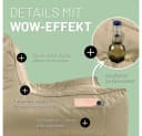 Lumaland Sitzsack Lounge In-& Outdoor 380l Beige mit Flaschenhalter Bild 4