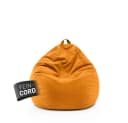 Lumaland Sitzsack Comfort Line Fein Cord Senfgelb Bild 2