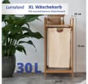 Lumaland Ausziehwäschekorb Bambus 1 Sack 33x33x73 cm Bild 1