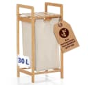 Lumaland Ausziehwäschekorb Bambus 1 Sack 33x33x73 cm Bild 2