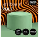Lumaland Sitzsack Pouf Pastell Grün In- & Outdoor EPS-Füllung Bild 1