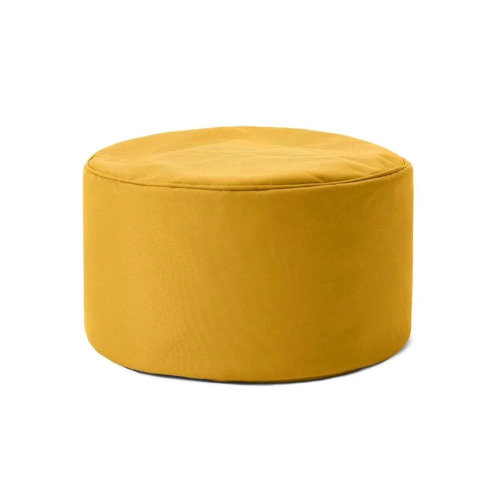 Gemütlicher Sitzsack, Sitzhocker oder Pouf in Senfgelb - Bild 2