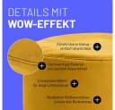 Gemütlicher Sitzsack, Sitzhocker oder Pouf in Senfgelb Bild 4