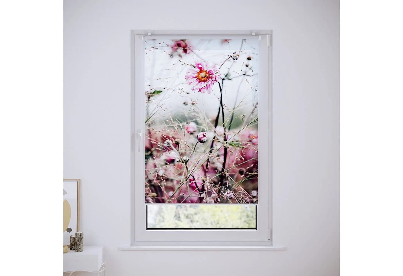 Rollo Rollo, Roomy, Klemmbar, Anschraubbar, Pink Flowers - Bild 3