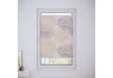 Roomy Plissee Klemmbar Lotusblatt Motiv Blau Creme Bild 3