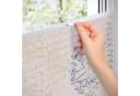 Roomy Plissee Klemmbar Lotusblatt Motiv Blau Creme Bild 5