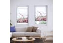 Roomy Plissee Klemmbar Pink Flowers Polyester Bild 1