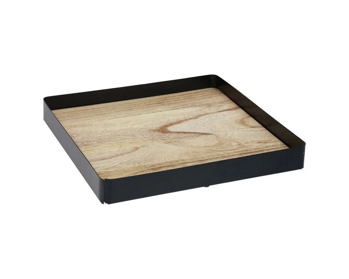 Florists Products Dekotablett Metallrand mit Holzboden - Bild 2