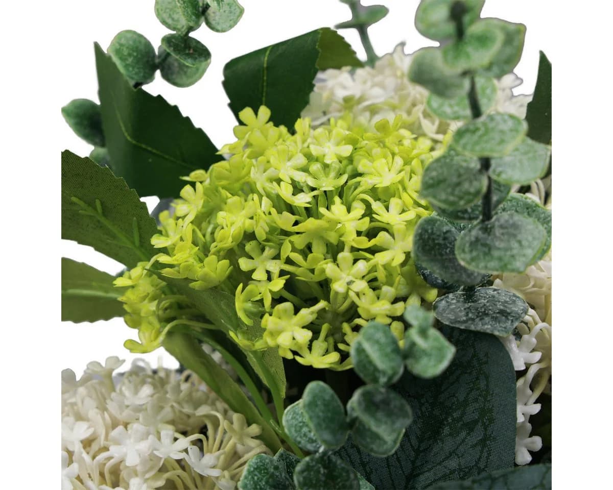 Viana Kunstblumenstrauß Schneeball Eukalyptus Grün