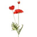 Viana Kunstblume Mohnblume Rot 3 Blüten Deko Bild 2