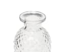 Viana Mini Tischvase Glas Retro Rautenmuster 6er-Set Transparent Bild 1