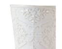 Viana Keramik Übertopf 3er-Set Weiß Beige Floral Bild 1