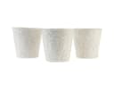 Viana Keramik Übertopf 3er-Set Weiß Beige Floral Bild 2