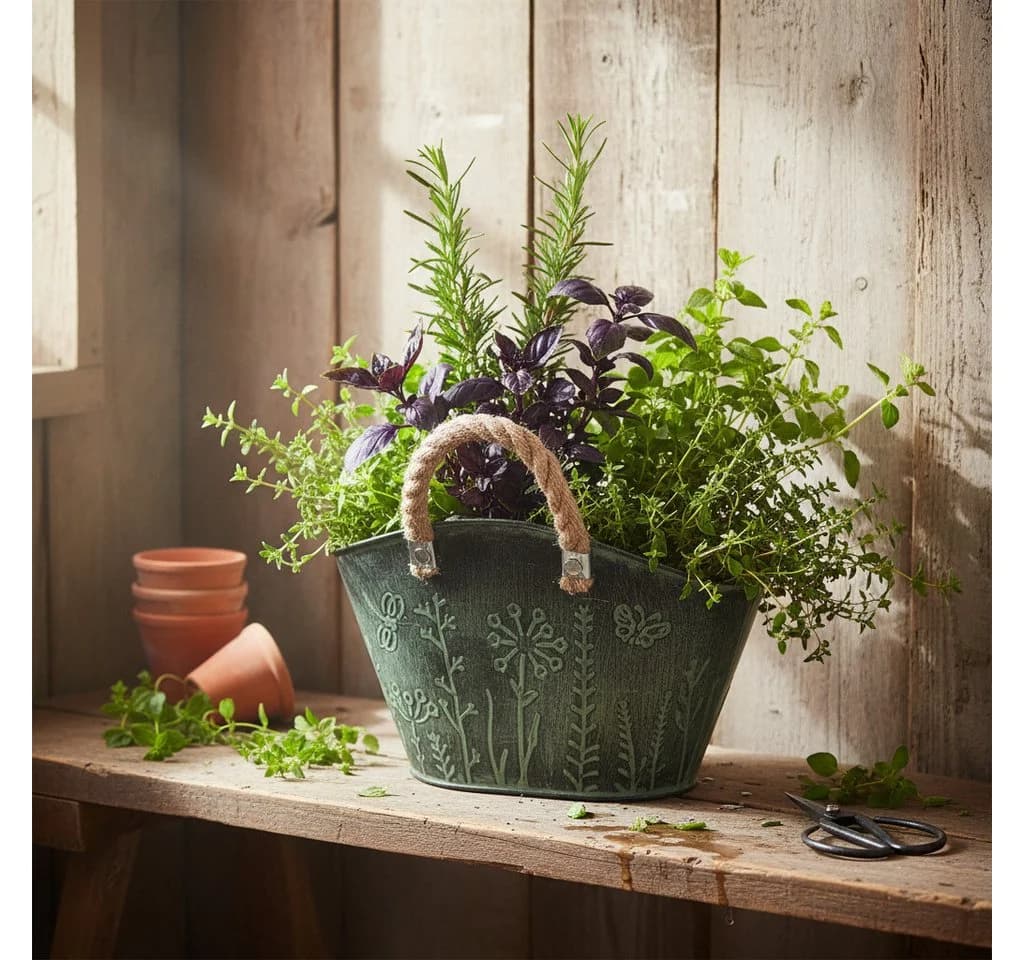 Viana Übertopf Vintage Einkaufstaschen-Design