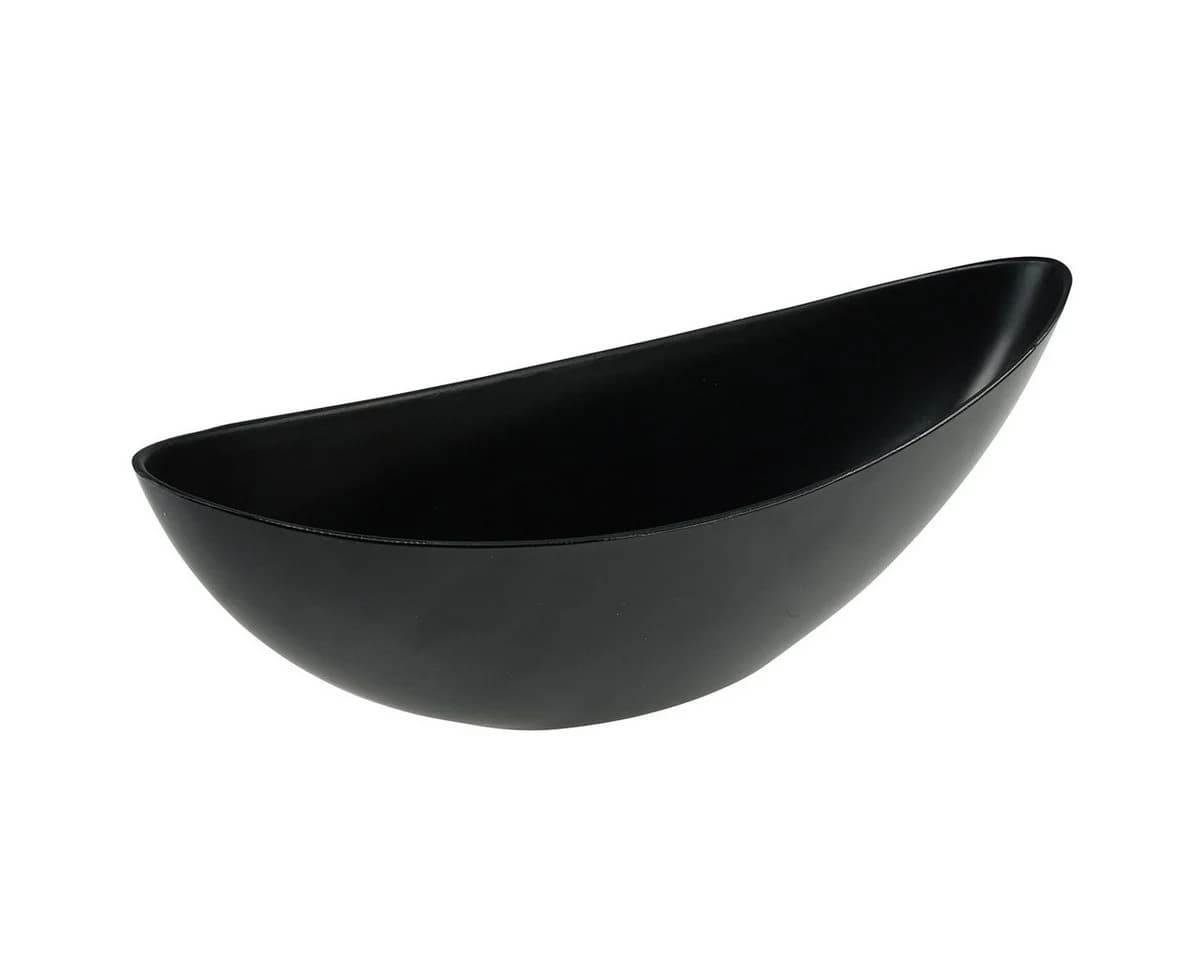 Viana Pflanzschiffchen Dekoschale Schwarz Kunststoff Oval - Bild 2